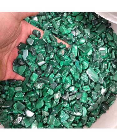 Crystal Natural Malachite Gravel Bulk Tumbled Stones Crystal Reiki Natural Stones and Minerals JZIGTDEM (Size : 500g) - Buy Online on GoSupps.com