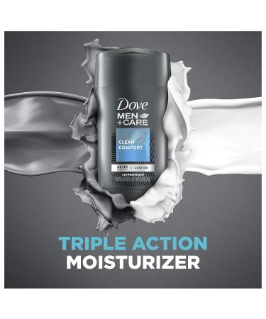 Dove Men+Care Antiperspirant Deodorant 48-Hr Sweat & Odor Protection, Clean Comfort, 2.7 oz (Pack of 3) - Buy Online on GoSupps.com
