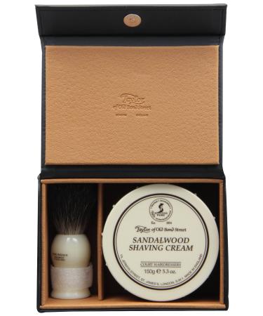 Taylor of Old Bond Street Sandalwood Shaving Cream & Pure Badger Shaving Brush Gift Set