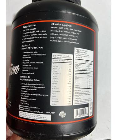Driven Iso-Perfection Isolate protein Stevia sweetened Chocolate 5lb - Buy Online on GoSupps.com