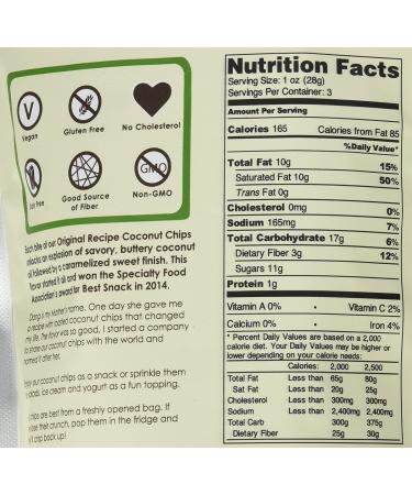 Dang Coconut Chips 3.17 oz | Crunchy, Healthy Snack | Buy Online - Buy Online on GoSupps.com
