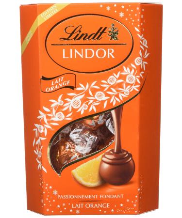 Lindt Lindor Milk Orange 200g Orange 7.05 Ounce (Pack of 1)