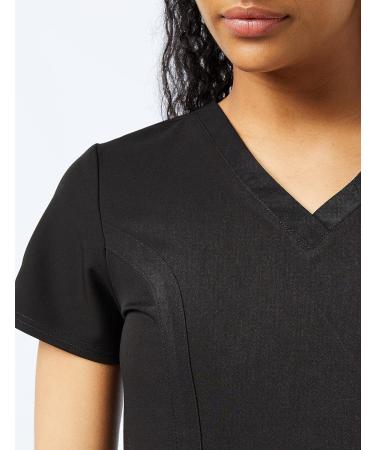 Dickies Xtreme Stretch Women Scrubs Top V-Neck 3X-Large Plus, Black | Shop Now - Buy Online on GoSupps.com