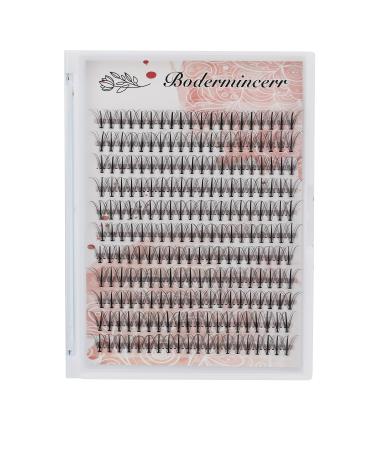 Bodermincer 220pcs Beauty Natural Long 0.1mm C Curl 3D Individual Mink Eyelashes Extension Soft Black Fake False Eye Lashes Tools (12mm)