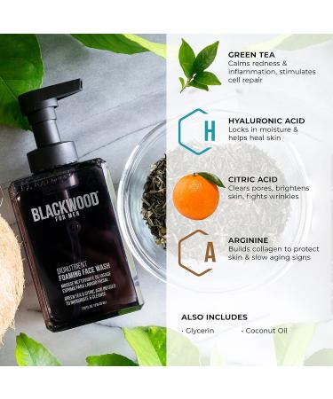 Blackwood For Men Hydroblast Moisturizing Shampoo (17 oz.) & BioNutrient Foaming Face Wash (4.45 oz.) - Buy Online on GoSupps.com