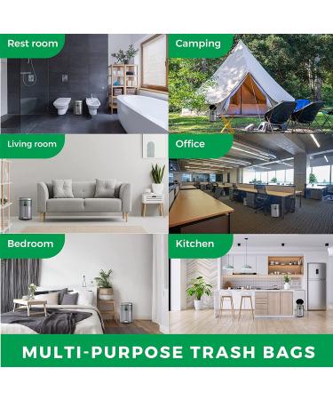 ANECO 3 Gallon 100% Compostable Trash Bags - 100 Count, Extra Thick Small Food Waste Bags - TUV OK Compost Home and BPI Certified - Pack of 100 - Buy Online on GoSupps.com