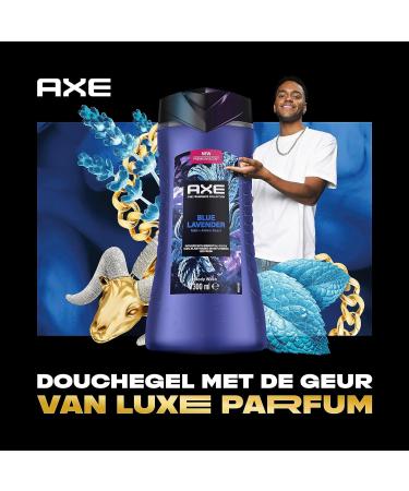 Unilever Benelux AX Fine Fragrance Collection Blue Lavender Shower Gel for 12 hours of freshness with the scent of premium perfume 6 x 300 ml Value pack - Buy Online on GoSupps.com