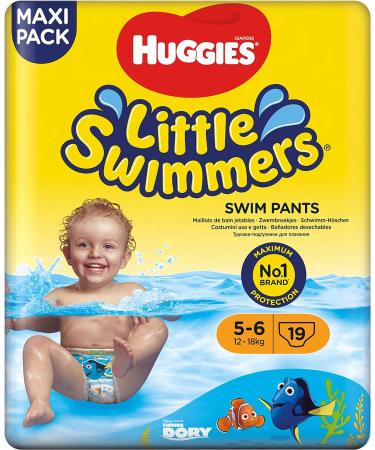 Huggies Little Swimmers Swim Diapers Size 5/6 (12-18 kg) - 19 Pack | Best Swim Diapers for Babies | International Shipping Available - Buy Online on GoSupps.com