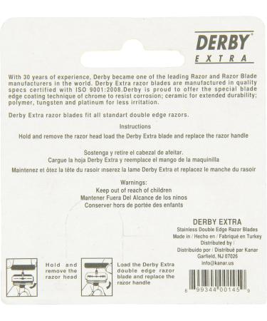 Buy Derby 250 Extra Double Edge Razor Blades - Premium Quality & International Shipping - Buy Online on GoSupps.com