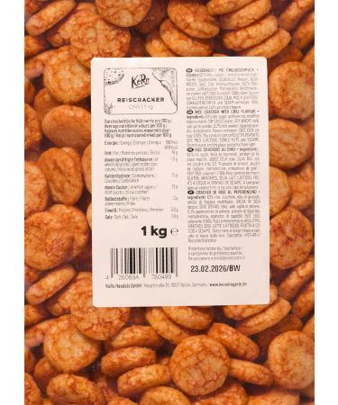  KoRo KoRo - Chili Rice Crackers 1 kg - A deliciously spicy snack for the in-between - Buy Online on GoSupps.com