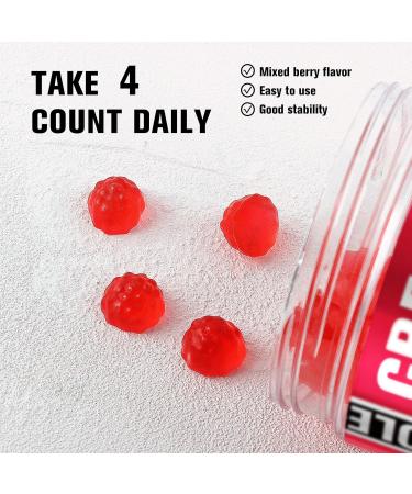 12 IN 1 Creatine Monohydrate Gummies Complex 9000mg for Women and Men to Support Muscle, Creatina gummy with L-Carnitine, B12, BCAA 2:1:1, Sugar Free, Non-GMO & Vegan, 120 Gummies,Mixed Berry Flavor - Buy Online on GoSupps.com