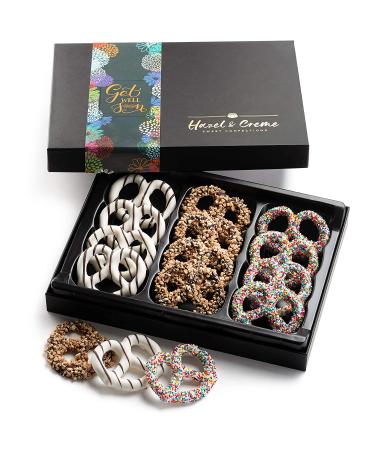 Hazel & Creme Chocolate Covered Pretzels - Get Well Soon Care Package Gift - Buy Online on GoSupps.com
