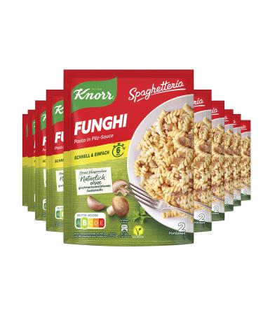 Knorr Spaghetteria Pasta Ready Meal Funghi delicious pasta dish ready in 6 minutes 10x 150 ml - Buy Online on GoSupps.com