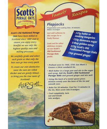 Scott's Old Fashioned Porridge Oats 1kg - Premium Quality Breakfast Staple - Buy Online on GoSupps.com