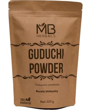 MB Herbals Guduchi Powder 8 oz - Wildcrafted Organic Neem-Giloy | Tinospora Cordifolia Stem | 0.5 LB (227g) - Buy Online on GoSupps.com