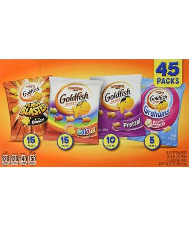 Pepperidge Farm Sweet Savory Goldfish Baked Snacks 45 CT Net Wt 46 oz 46 ounces - Buy Online on GoSupps.com