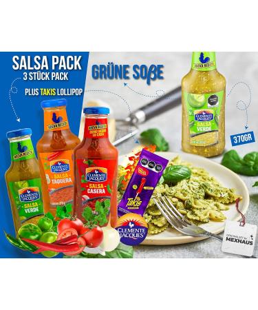 Sharp Sauce Chili Sauce Set - Pack of 3 | Salsa Verde Taquera & Hot Sauce | Authentic Mexican Flavor & Takis Fuego Lollipop - Buy Online on GoSupps.com
