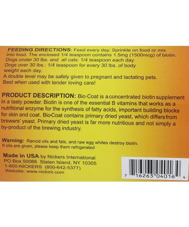 Nickers Bio Coat 16 oz Biotin Supplement for Healthy Horse Coat and Hooves - Buy Online on GoSupps.com