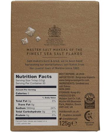 Smoked Sea Salt Flakes Natural 4.4 oz (125 g) - Buy Online on GoSupps.com