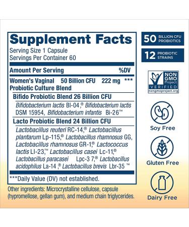 Renew Life Ultimate Flora Womenâ€™s Probiotic 50 Billion CFU - 60 Veg Capsules - Buy Online on GoSupps.com