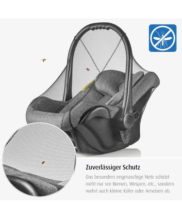 Reer Insect Net for Baby Car Seats | Universal Mosquito Net for Maxi Cosi & All Models | Black | Protect Your Baby from Bugs - Buy Online on GoSupps.com