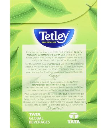 Tetley's Rich Full - Flavoured Decaffeinated 100% Rainforest Alliance & Naturally Decaffeinated Green Tea - 80 Tea Bags 160 Grams Tea 80 teabags+ Deca Green Tea - Buy Online on GoSupps.com
