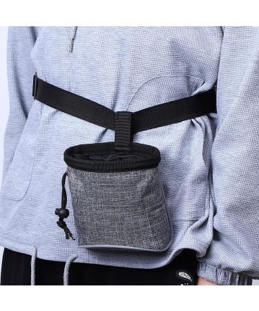 YOOSSO Multifunctional Dog Training Feed Bag with Snack Pouch & Faecal Bag Dispenser - Gray | Ideal for Treats & Training - Buy Online on GoSupps.com