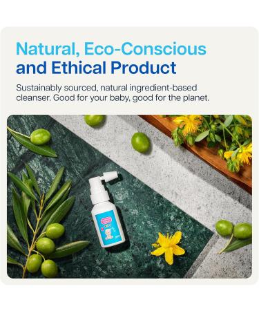 NAVEH PHARMA Cradle Cap Cleanser For Baby & Kids | 100% Natural Cradle Cap Treatment | Spray and Wash No Scrubbing | Better Than Shampoo Or Brush | Help With Dandruff | Olive Oil & Squalene | 30 ML - Buy Online on GoSupps.com