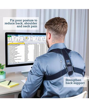 Persanna Posture Corrector Back Brace for Women and Men - Upper Back Support for Shoulder & Neck Pain - Adjustable Straightener for Scoliosis & Kyphosis - Thoracic Spine Trainer - Buy Online on GoSupps.com