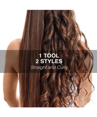 GFI Titanium Flat Iron Hair Straightener with Turbo Heating Element - Adjustable Temperature Control for All Hair Types - Includes Pouch and Heat-Resistant Glove - Buy Online on GoSupps.com
