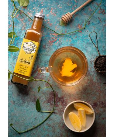 ImmuneSchein Classic Ginger Elixir Shots - Organic Handcrafted Elixir with 3 Real Ingredients - No Water, Vinegar, or Preservatives - 8.5 fl oz - Buy Online on GoSupps.com