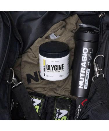 NutraBio Glycine Powder - Glycine Supplement- Free Form Amino Acid Supplement - 1000mg Serving - 150g 150 Servings - Buy Online on GoSupps.com