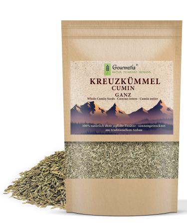 Gourmetia Cumin whole 500g cumin seeds from traditional cultivation - 100% natural - caraway tea 500.0 grams