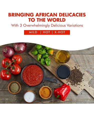 NERRIDO Organic African Stewed Canned Tomatoes & Jollof Sauce 16oz - X-Hot 1 Pack - Buy Online on GoSupps.com