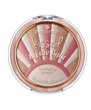 essence | Kissed By The Light Face Illuminating Powder | 3-in-1 Highlighter  Bronzer  & Blush | Compact Multi-Use Illuminating Powder | Vegan  Cruelty Free  & Gluten Free | Free From Oil-Fragrance-Parabens  Alcohol  & Mi...