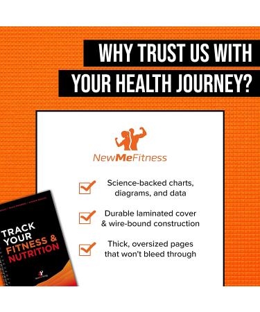 Fitness Journal for Women & Men | Food & Workout Planner for Weight Loss & Muscle Gain | Home Gym Log Book for Bodybuilding Progress | Daily Nutrition Tracker & Health Journal from NewMe - Buy Online on GoSupps.com