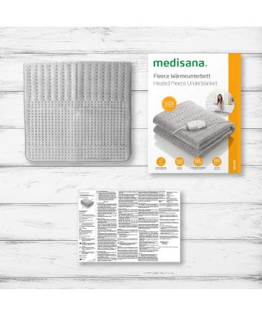 Medisana HU 670 Heat Under Bed Mat - Super-Fluffy Mattress Heating Pad - 150x80 cm 4 Temperature Levels Washable Overheating Protection Automatic Switch-Off - Buy Online on GoSupps.com