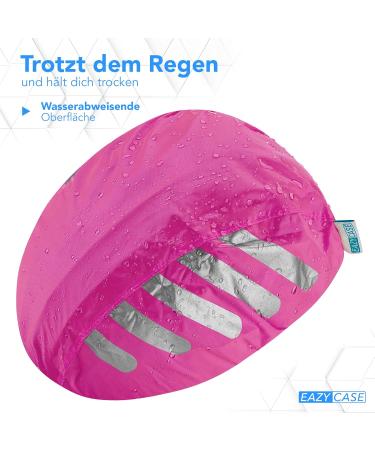 EAY CASE BITHELM Rain Cover | Water-Repellent Helmet Protection with Reflector | Pink Elastic Band Safety Gear for Riders - Buy Online on GoSupps.com