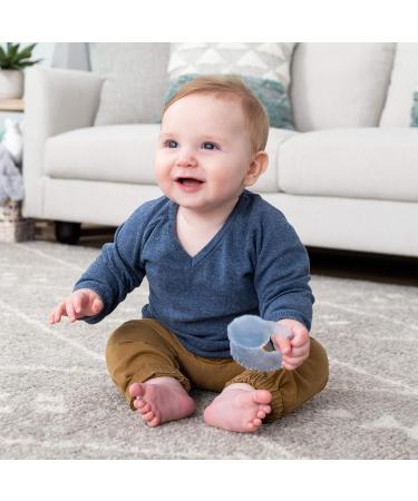 Infantino White Crystal Clear 3 Stage Teether Set - BPA Free Silicone-Free Textured Teethers for Sensory Exploration and Teething Relief - Safe for Babies - Buy Online on GoSupps.com