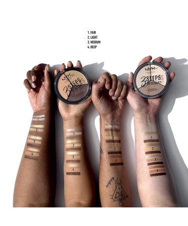 NYX 3 Steps to Sculpt Face Contour Palette - Fair 0.54 oz | Professional Makeup - Buy Online on GoSupps.com