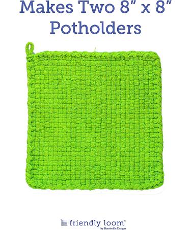 10 Harrisville Designs Friendly Loom Potholder Cotton Loops - Lime | Weaving Crafts for Kids & Adults - Buy Online on GoSupps.com