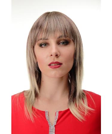Shop Wig Me Up GFW2203-99JT613E | Sexy Shoulder Length Women's Wig with Smooth Brown & Blonde Tips - International Shipping Available - Buy Online on GoSupps.com