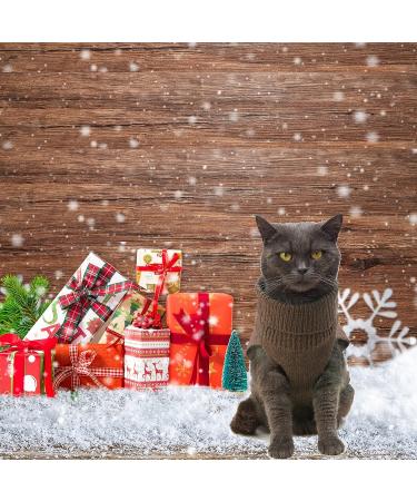 Jnancun Cat Sweater Turtleneck Knitted Sleeveless Outfit for Cats/Dogs in Cold Season - Large Brown - Buy Online on GoSupps.com