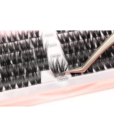 Natural Long Individual False Eyelashes Set | 10-16mm Volume Cluster Lashes for Dramatic Looks | Soft Wide Stem DIY Eyelash Extensions - Buy Online on GoSupps.com