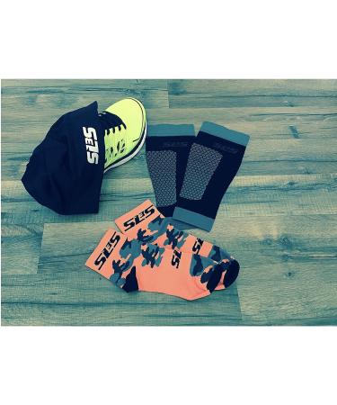 Calf Compression Sleeves for Legs | Shin Splints Relief Socks for Men & Women | Sports Injury Recovery & Pain Relief | Large Black Calf Guards - Buy Online on GoSupps.com