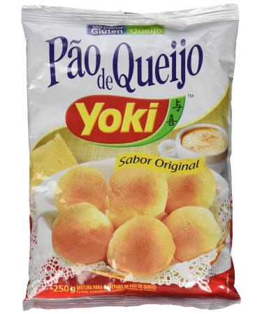 Cheese Bread Mix - Mistura para Po de Queijo - Yoki - 8.80 oz (250g) - GLUTEN-FREE - (PACK OF 04) 8.8 Ounce (Pack of 4)