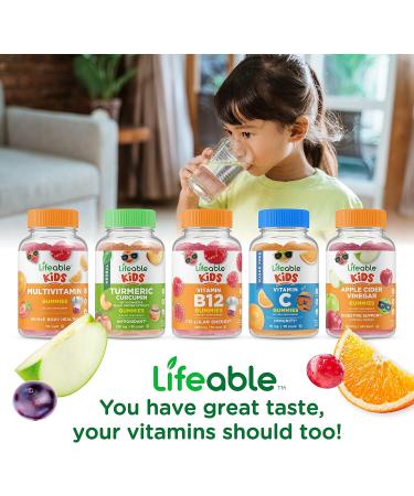 Lifeable B Complex Kids + Calcium with Vitamin D Kids Gummies Bundle - Great Tasting Vitamin Supplement Gluten Free GMO Free Chewable Gummy - Buy Online on GoSupps.com