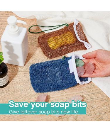 8-Piece Soap Saver Pouch Set - Exfoliating Body Scrubber and Soap Holder - Loofah Soap Savers in 8 Colors - Buy Online on GoSupps.com