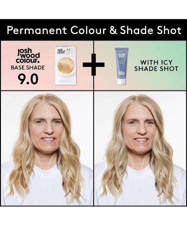 9.0 Permanent Hair Colour with Icy Shade Shot - 100% Grey Coverage, Ammonia-Free Formula - Buy Online on GoSupps.com