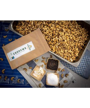 Organic Fairtrade Cashew Nuts with Garlic & Pepper (500g) | Roasted in Freiburg | Premium Fair Trade Cashews from Burkina Faso - Shop Now! - Buy Online on GoSupps.com